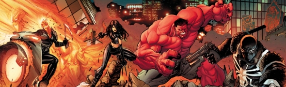 Un crossover entre X-23, Ghost Rider, Rulk et Venom